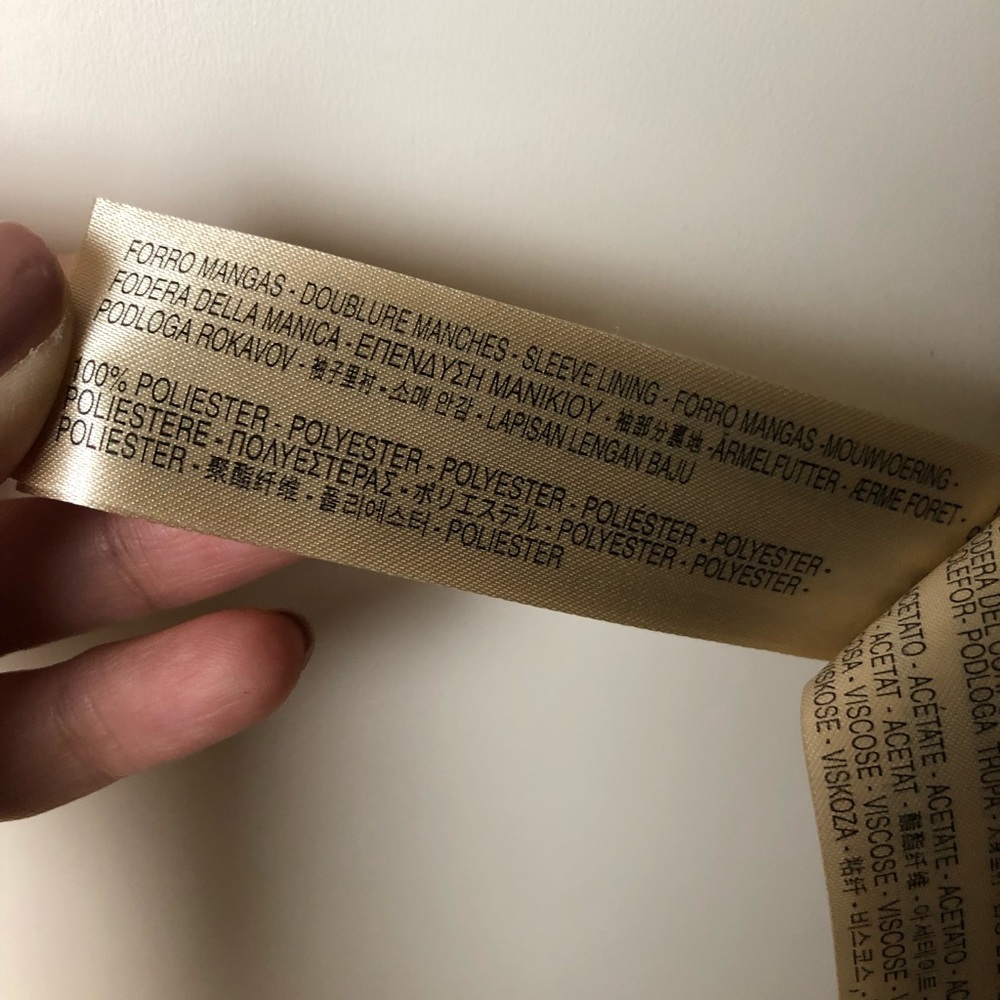 Massimo Dutti Beige Double-Breasted Belted Trench Coat, XS - Picture 7 of 7